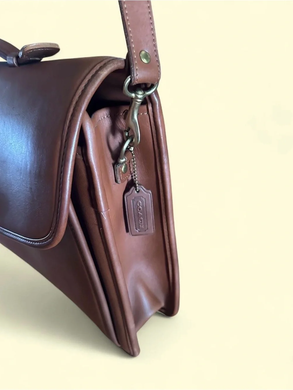 Coach Vintage Ambassador Briefcase 5357 British Tan Leather Combo Lock - Picture 7 of 7